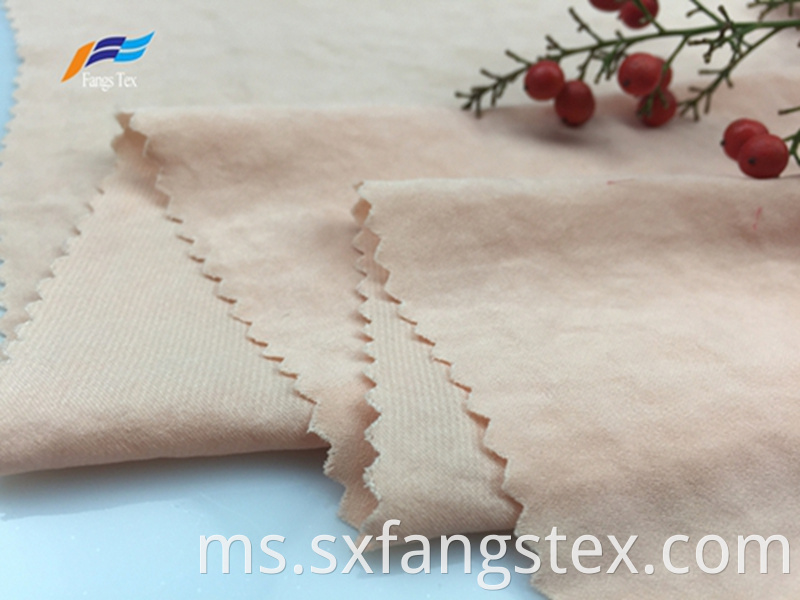 Soft Polyester Peach Skin Brushed LadiesTwill Fabric 3